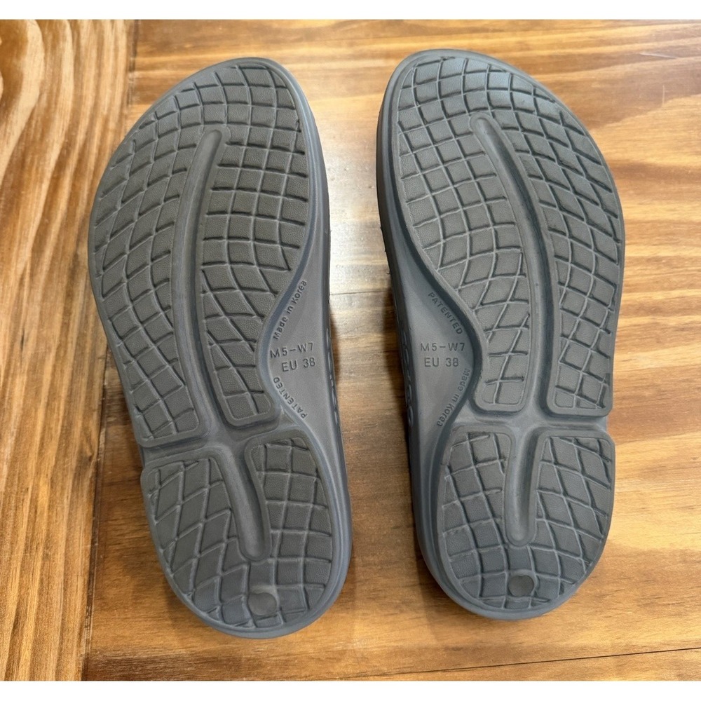 Unisex Oofos Ooahh Slides Gray Men 5 Women 7 Comfort Recovery Shoes Sandals - Picture 10 of 11